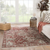 Jaipur Living Portia Cavender POT02 Red/Gray Area Rug Lifestyle Image Feature