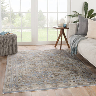 Jaipur Living Portia Murillo POT08 Blue/Gray Area Rug Lifestyle Image Feature