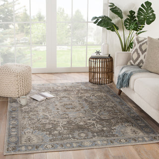 Jaipur Living Portia Cavender POT09 Blue/Gray Area Rug Lifestyle Image Feature