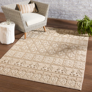 Jaipur Living Paradizo Xyla PRA05 Cream/Brown Area Rug Lifestyle Image Feature