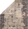 Jaipur Living Project Theory Neev PRE12 Gray Area Rug by Kavi - Folded Corner
