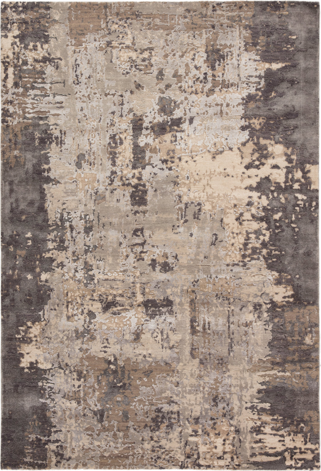 Jaipur Living Project Theory Neev PRE12 Gray Area Rug by Kavi - Top Down