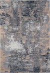 Jaipur Living Project Theory Neev PRE13 Gray/Navy Area Rug by Kavi - Top Down