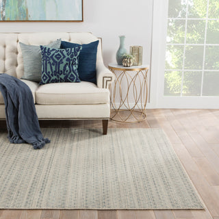 Jaipur Living Prism PRM03 Trellis/Blue Area Rug Lifestyle Image Feature