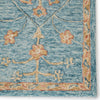 Jaipur Living Province Juniper PRO02 Teal/Orange Area Rug - Close Up