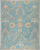 Jaipur Living Province Juniper PRO02 Teal/Orange Area Rug - Top Down
