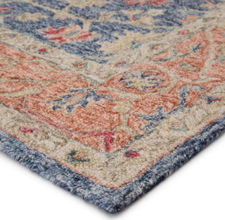 Jaipur Living Province Presley PRO03 Blue/Red Area Rug Corner Image