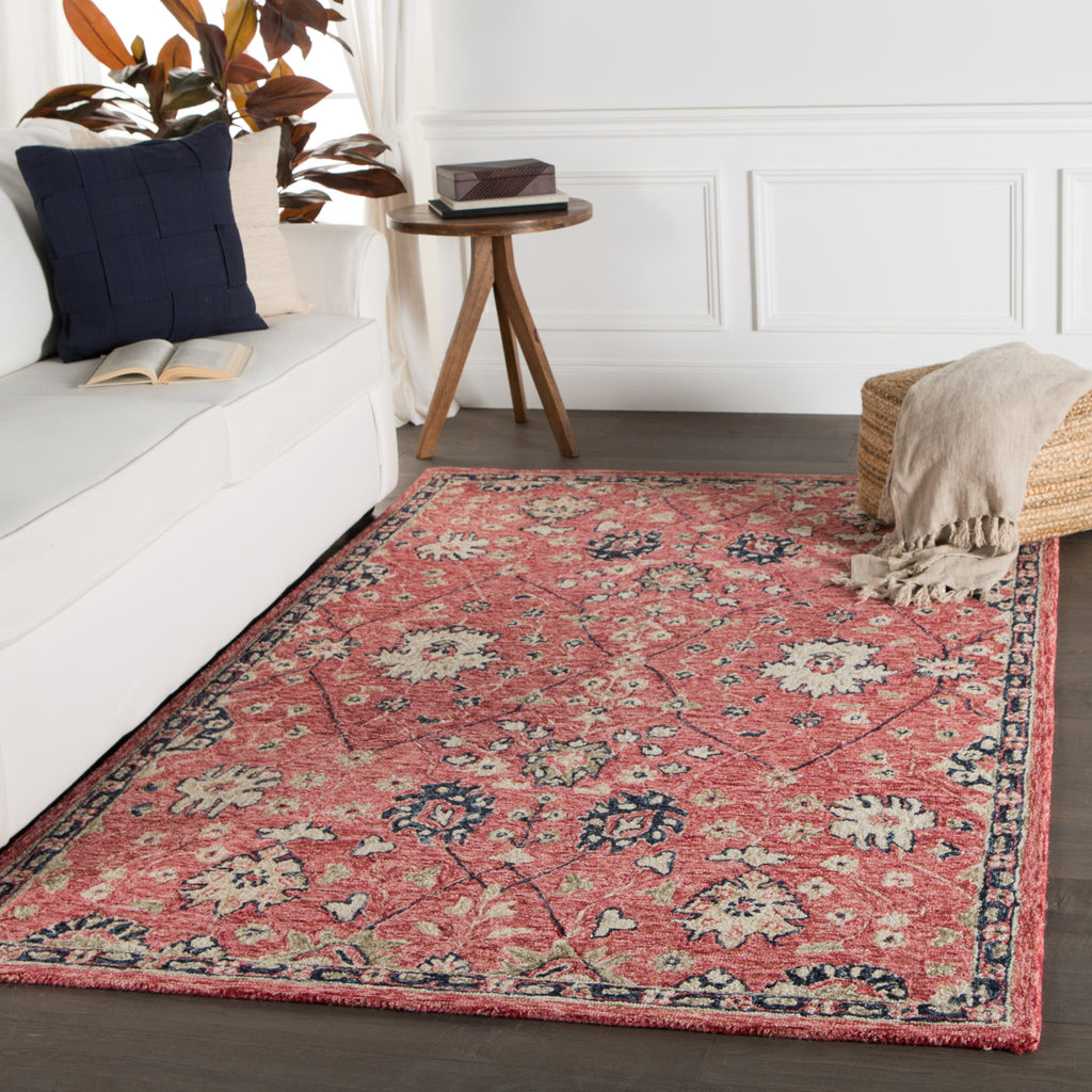 Jaipur Living Province Emersen PRO04 Red/Blue Area Rug Lifestyle Image Feature