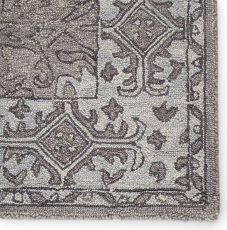 Jaipur Living Province Wintour PRO06 Gray Area Rug Corner Close Up Image