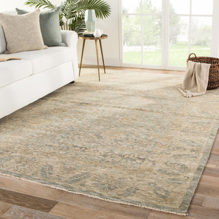 Jaipur Living Partridge Prateem PRT01 Gray/Gold Area Rug Lifestyle Image Feature