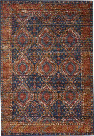 Jaipur Living Prisma Quillen PSA03 Blue/Red Area Rug - Top Down