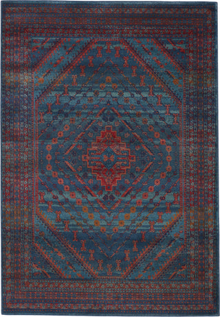 Jaipur Living Prisma Selah PSA05 Blue/Red Area Rug - Top Down