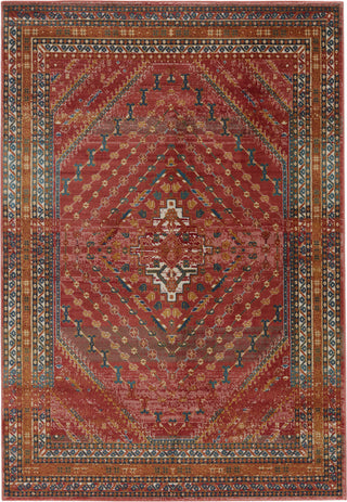 Jaipur Living Prisma Selah PSA07 Red/Gold Area Rug - Top Down