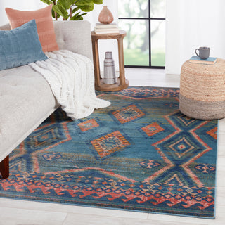 Jaipur Living Prisma Jumelle PSA09 Blue/Gold Area Rug by Vibe