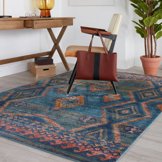 Jaipur Living Prisma Jumelle PSA09 Blue/Gold Area Rug by Vibe