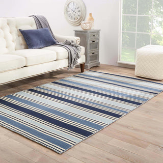 Jaipur Living Pura Vida Salada PV31 Blue/White Area Rug Lifestyle Image Feature