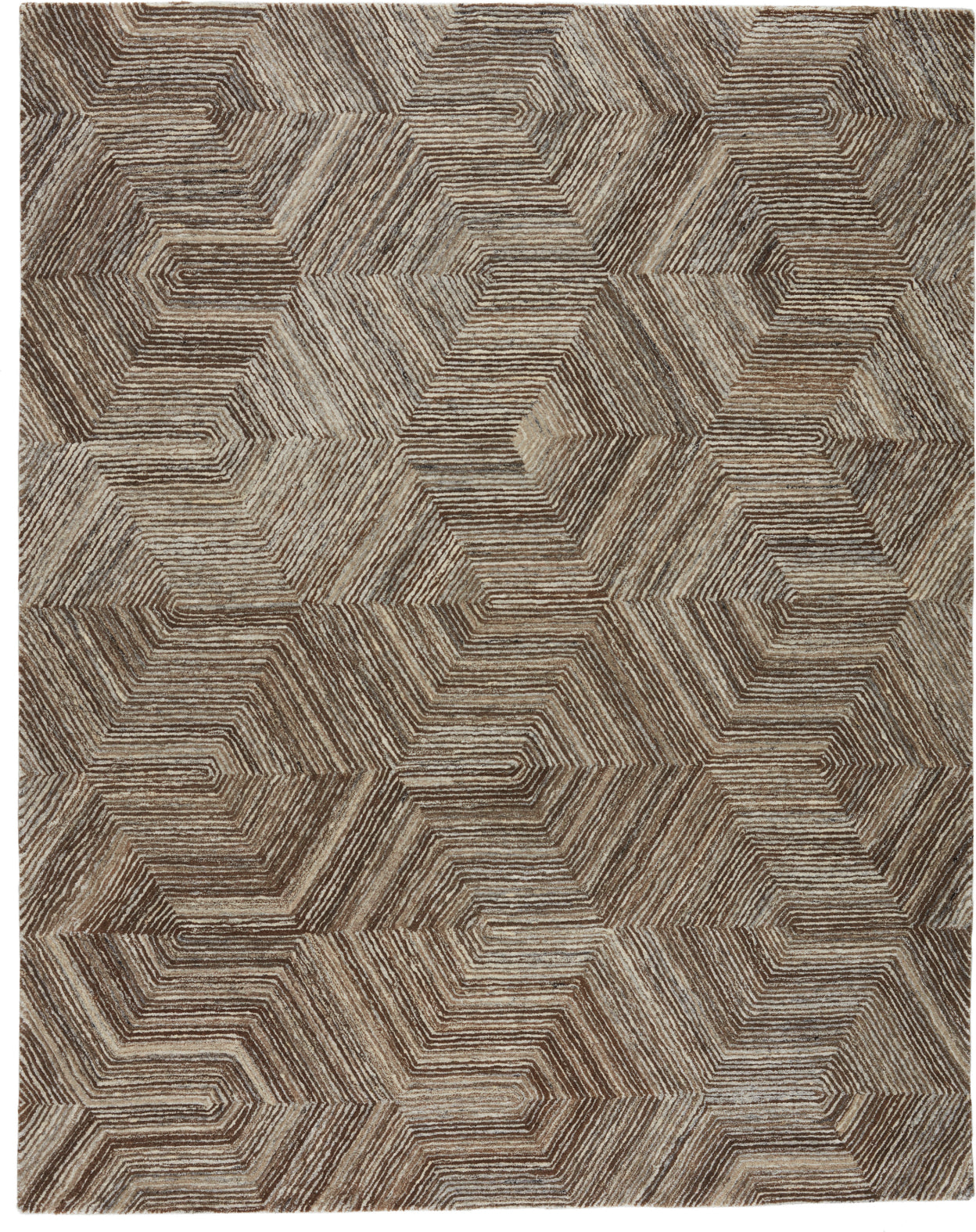Jaipur Living Pathways by Verde Home Rome PVH05 Brown/Light Gray Area Rug - Top Down