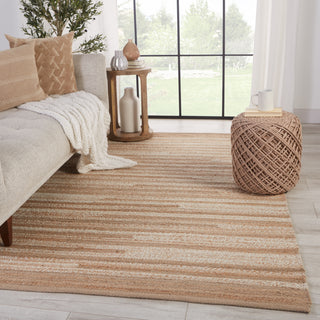 Jaipur Living Rampart Avena RAM01 Beige/Cream Area Rug Lifestyle Image Feature