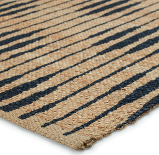 Jaipur Living Raya Atolia RAY01 Natural/Navy Area Rug Corner Image