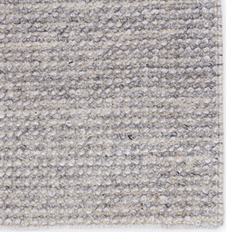 Jaipur Living Rebecca Crispin RBC09 Gray/Ivory Area Rug Corner Close Up Image