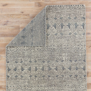 Jaipur Living Reign Abelle REI01 Gray/White Area Rug Folded Backing Image