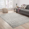 Jaipur Living Reign Abelle REI01 Gray/White Area Rug Lifestyle Image Feature