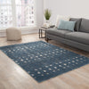 Jaipur Living Reign Abelle REI02 Teal/White Area Rug Lifestyle Image Feature