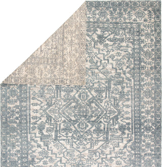 Jaipur Living Reign Tulip REI04 Blue/Ivory Area Rug - Folded Corner