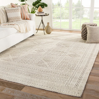 Jaipur Living Reign Jadene REI07 White/Light Gray Area Rug Lifestyle Image Feature