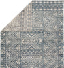 Jaipur Living Reign Prentice REI08 Blue/Ivory Area Rug Folded Backing Image