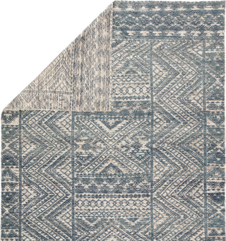 Jaipur Living Reign Prentice REI08 Blue/Ivory Area Rug Folded Backing Image