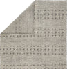Jaipur Living Reign Abelle REI11 Gray/Black Area Rug Folded Backing Image