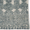 Jaipur Living Reign Abelle REI12 Teal/Light Gray Area Rug Corner Close Up Image