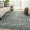 Jaipur Living Reign Abelle REI12 Teal/Light Gray Area Rug Lifestyle Image Feature