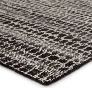 Jaipur Living Reverb Kinetic REP01 Black/Ivory Area Rug by Pollack - Corner