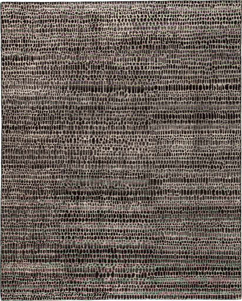 Jaipur Living Reverb Kinetic REP01 Black/Ivory Area Rug by Pollack - Top Down