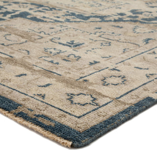 Jaipur Living Rhapsody Cadenza RHA01 Beige/Dark Blue Area Rug Corner Image