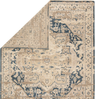 Jaipur Living Rhapsody Cadenza RHA01 Beige/Dark Blue Area Rug Folded Backing Image