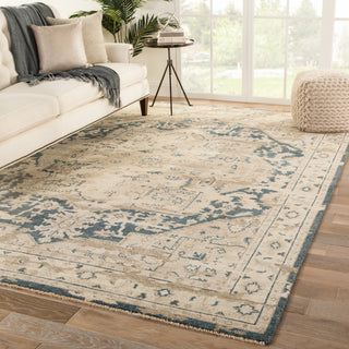 Jaipur Living Rhapsody Cadenza RHA01 Beige/Dark Blue Area Rug Lifestyle Image Feature