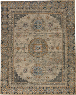 Jaipur Living Rhapsody Delpha RHA05 Blue/Yellow Area Rug - Top Down