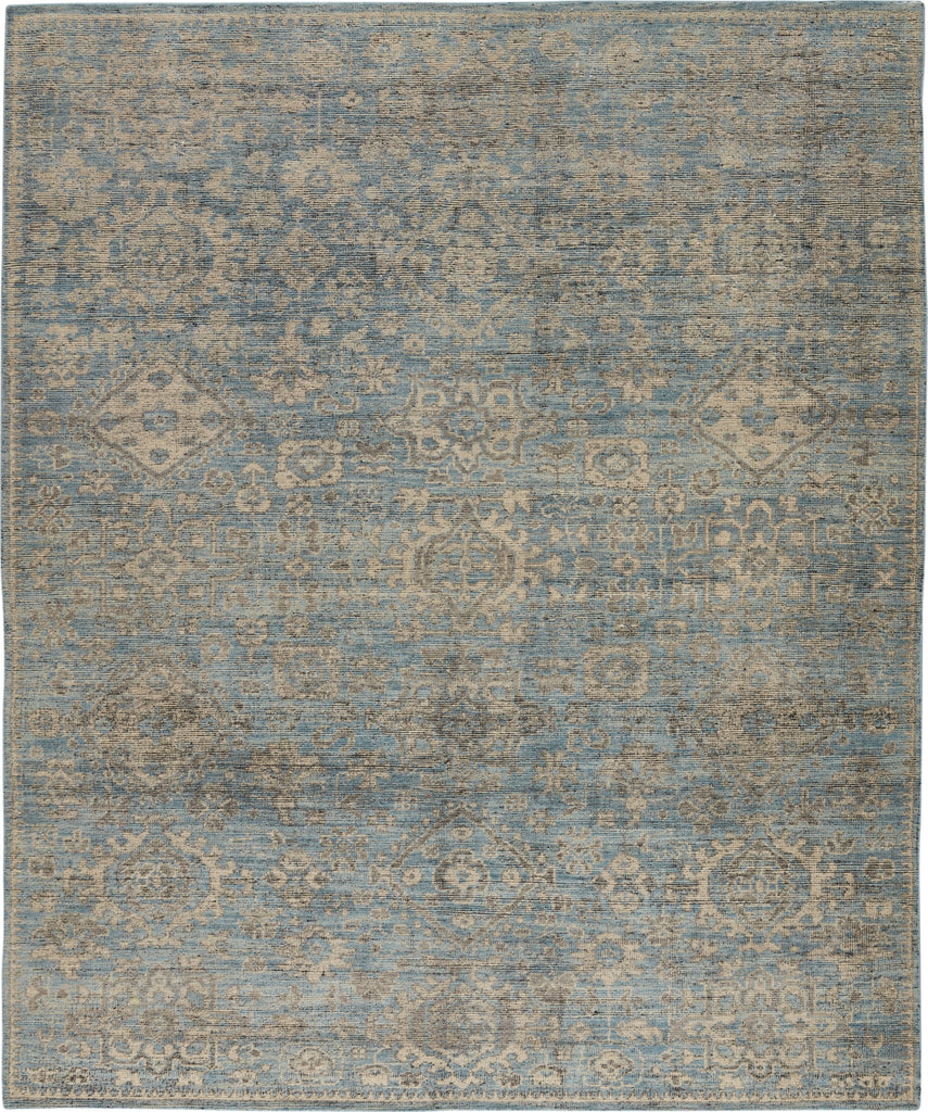Jaipur Living Rhapsody Faena RHA07 Blue/Cream Area Rug - Top Down