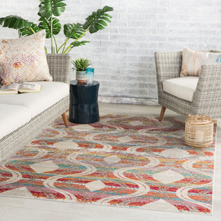 Jaipur Living Rhythmik Jive RHN02 Red/Multicolor Area Rug by Nikki Chu Lifestyle Image Feature