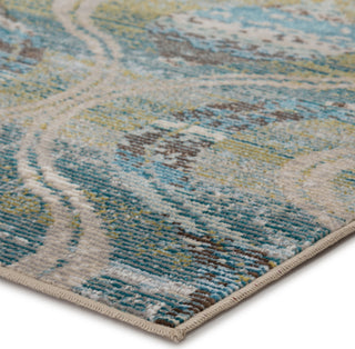 Jaipur Living Rhythmik Jive RHN03 Blue/Green Area Rug by Nikki Chu