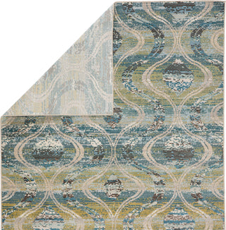 Jaipur Living Rhythmik Jive RHN03 Blue/Green Area Rug by Nikki Chu