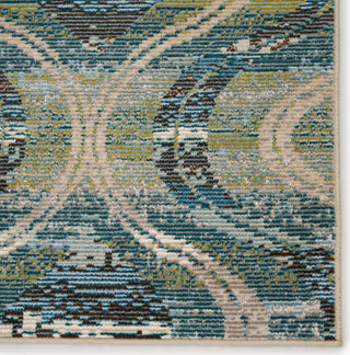 Jaipur Living Rhythmik Jive RHN03 Blue/Green Area Rug by Nikki Chu