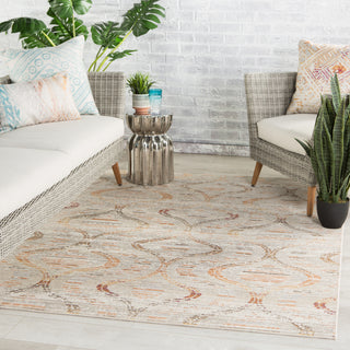 Jaipur Living Rhythmik Jive RHN04 Gray/Orange Area Rug by Nikki Chu Lifestyle Image Feature