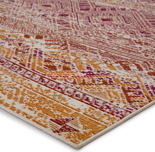 Jaipur Living Rhythmik Sax RHN05 Pink/Orange Area Rug by Nikki Chu Corner Image