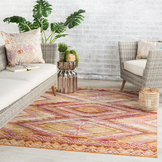 Jaipur Living Rhythmik Decca RHN06 Orange/Multicolor Area Rug by Nikki Chu Lifestyle Image Feature