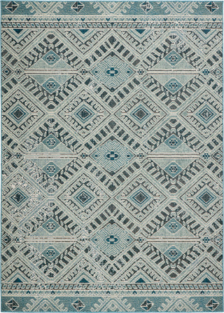 Jaipur Living Rhythmik Sax RHN07 Blue/White Area Rug by Nikki Chu