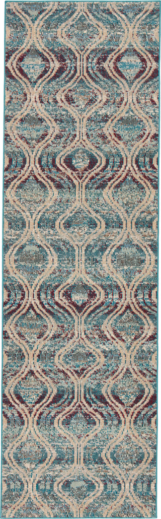 Jaipur Living Rhythmik by Jive RHN12 Blue Area Rug Nikki Chu